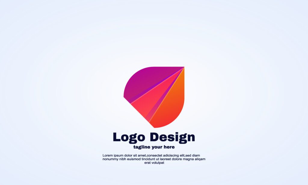 vector origami wing logo design icon isolated Free Vector