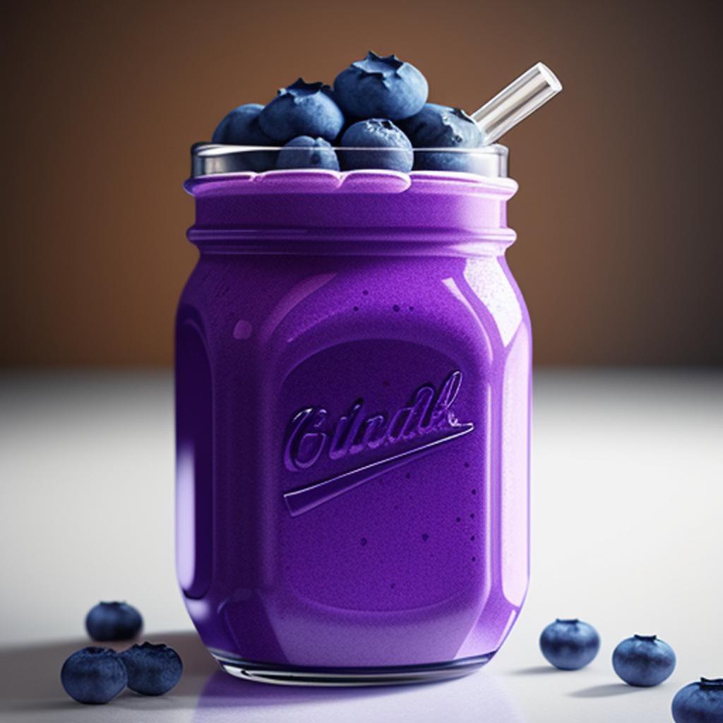 Blueberry shake by @r_dguez by @ai_generated