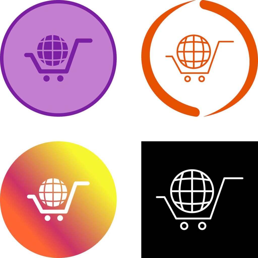 Global Shopping Icon Design Stock Free