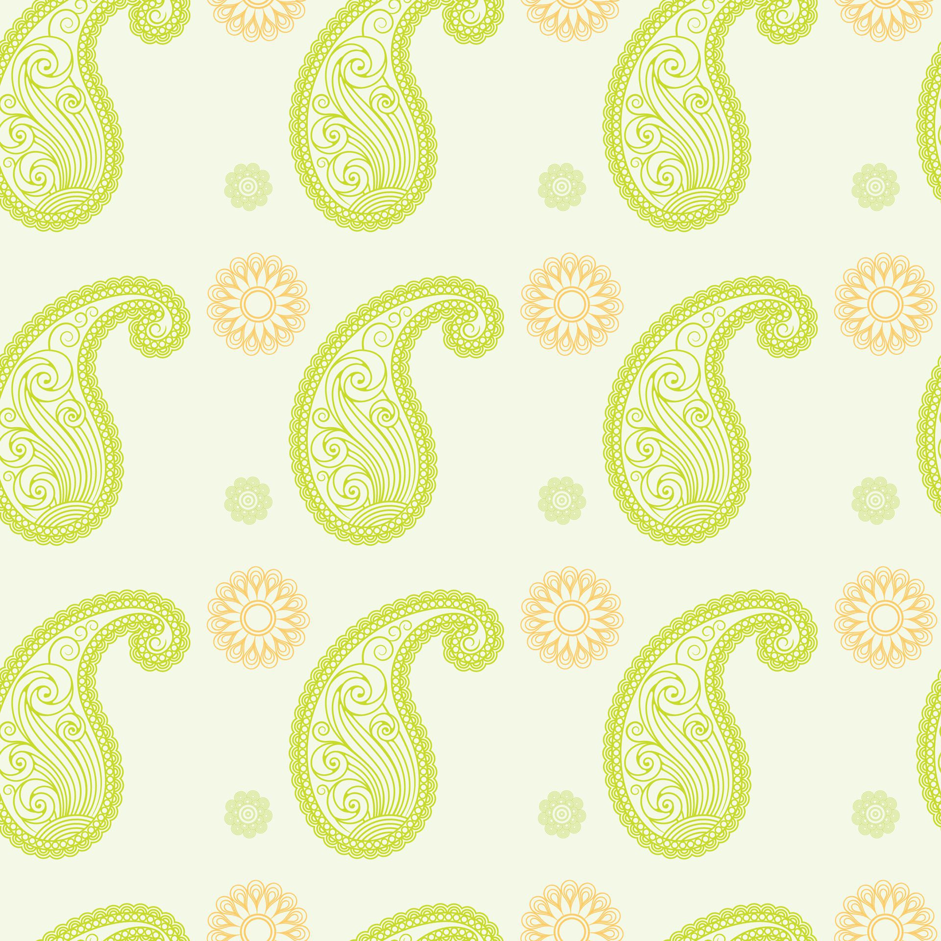 Summer Of Paisleys Seamless Pattern Design Free Vector