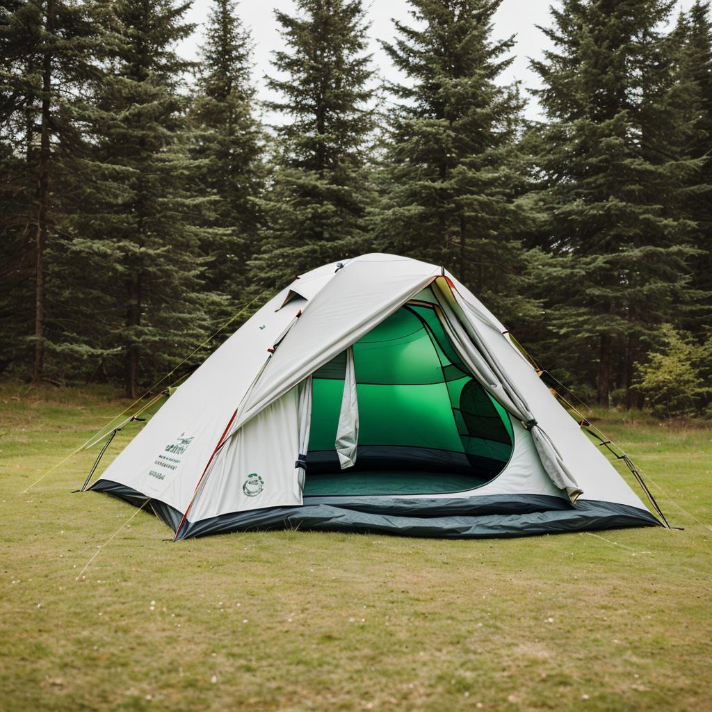 A simple camping tent by @ai_generated