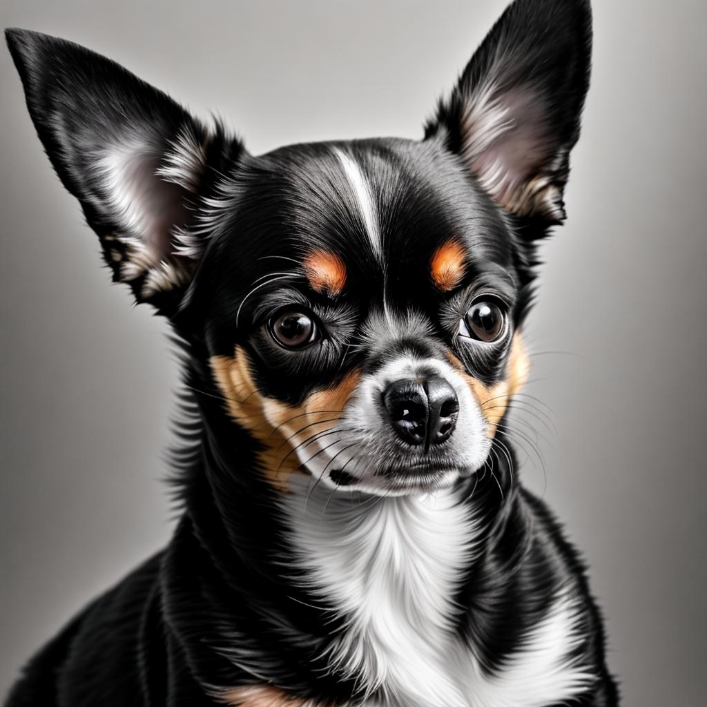 Black and brown chihuahua by @ai_generated