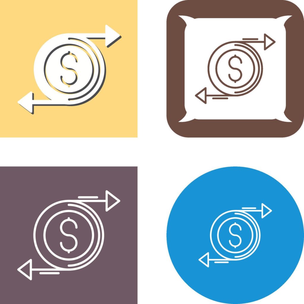 Money Flow Icon Design Stock Free