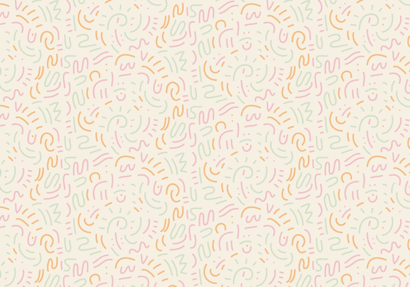 Outline Pastel Pattern Free Vector and Free SVG