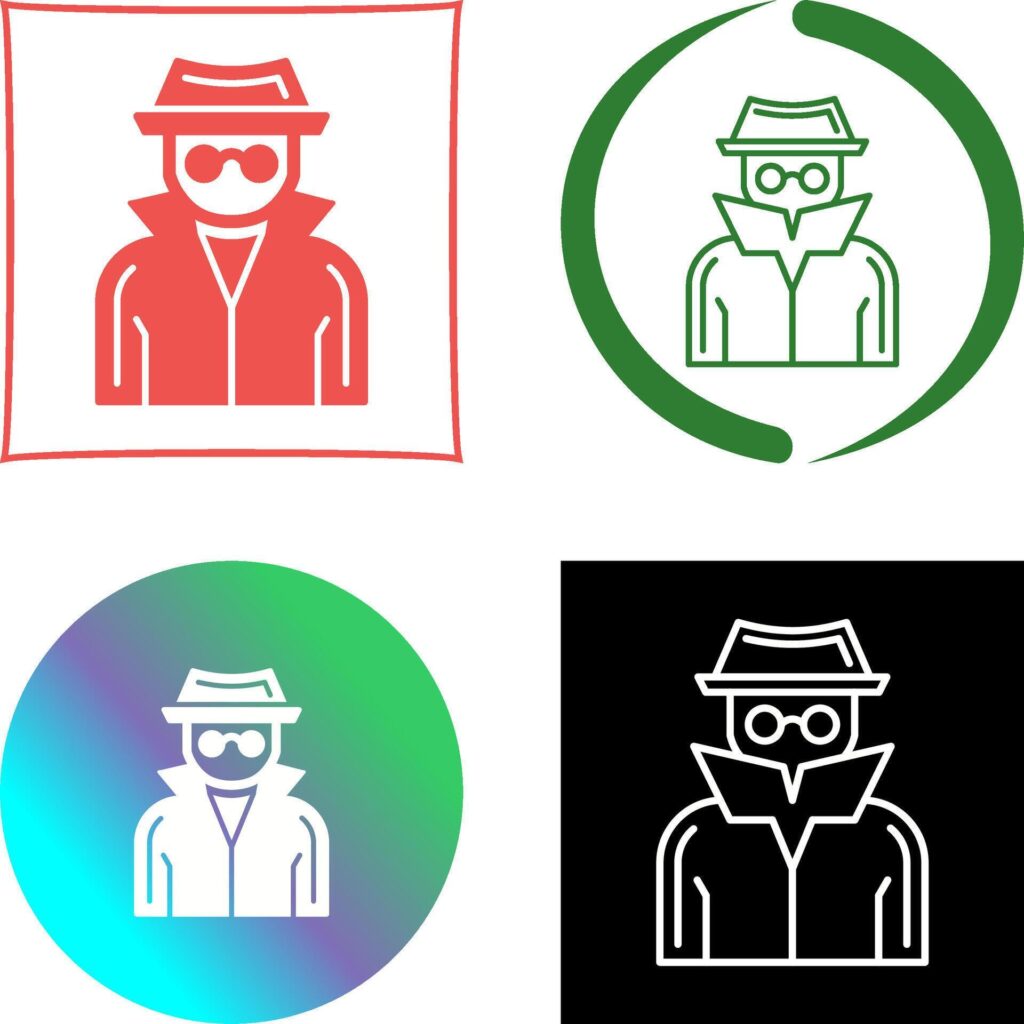 Spy Icon Design Stock Free