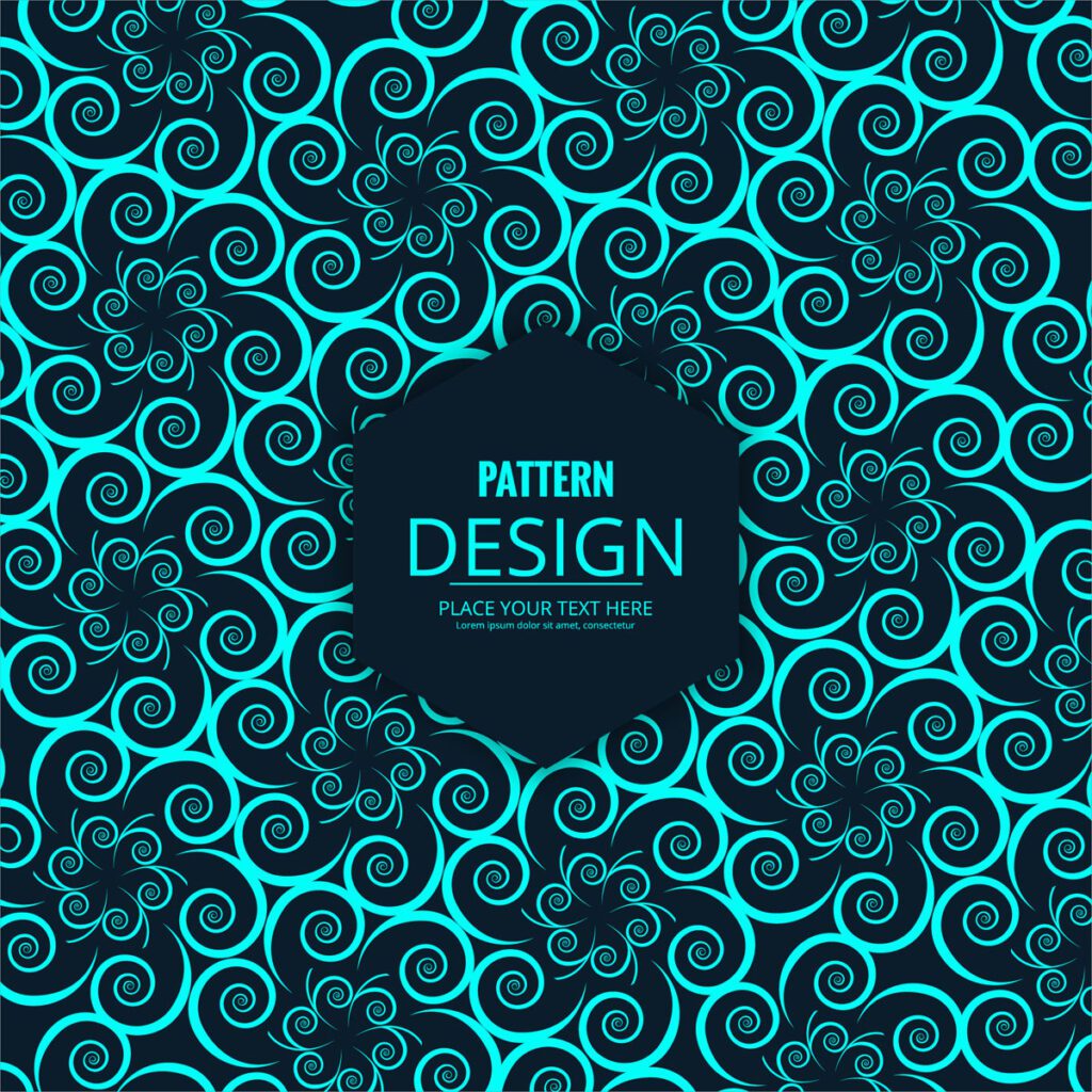 Abstract decorative seamless pattern design Free Vector