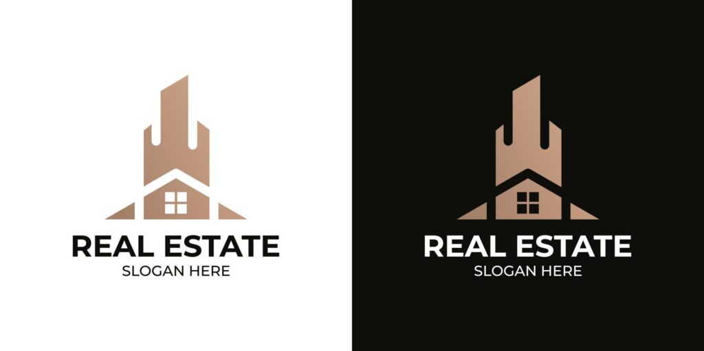 elegant real estate logo set Stock Free and Free SVG