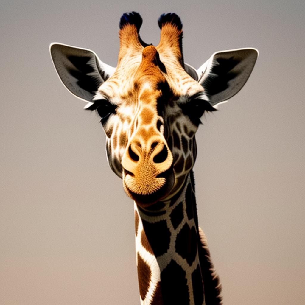 Une girafe avec des by @ai_generated