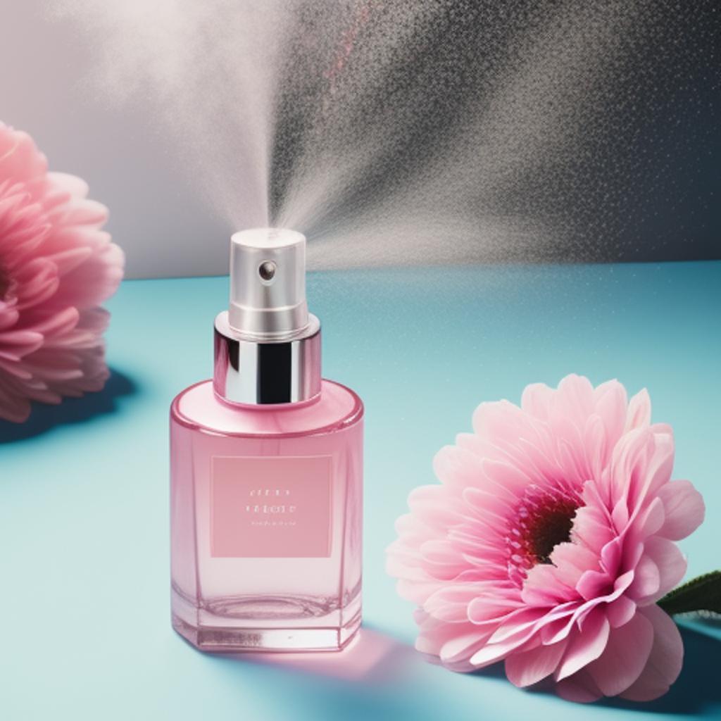 Perfume, flowers, spray, modern, by @ai_generated