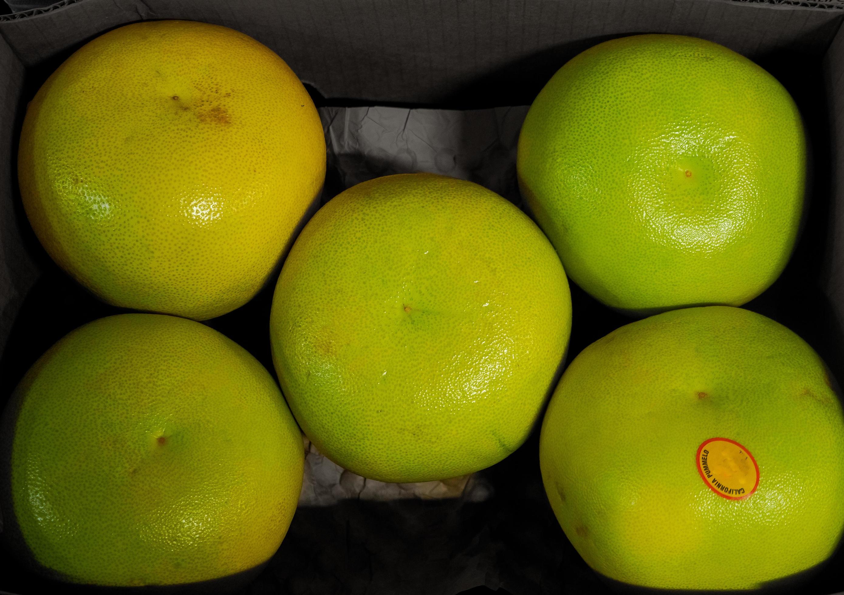 Large citruc pummelo a wonderful healthy tropical citrus food Stock Free