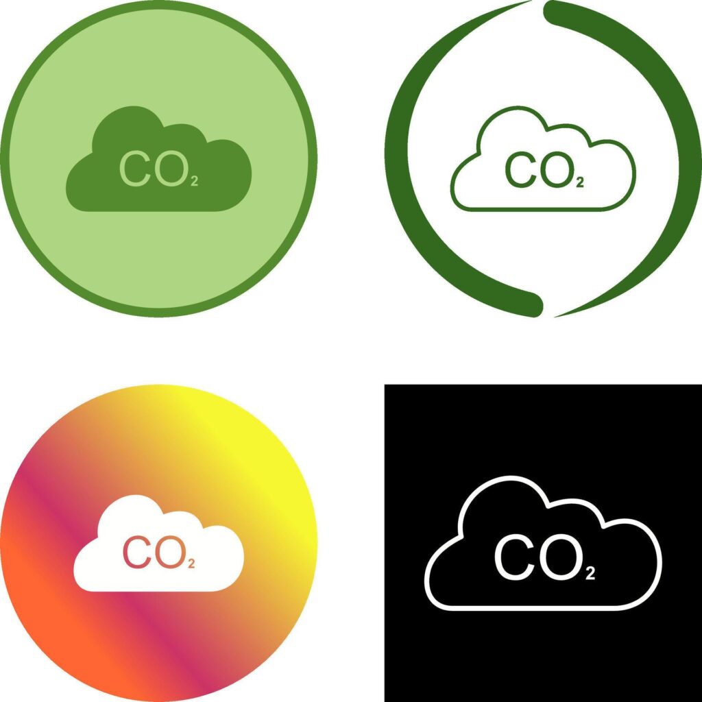 Carbon Dioxide Icon Design Stock Free