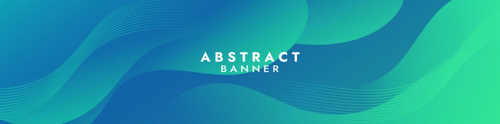 Abstract Green Fluid Wave Banner Template Free Vector