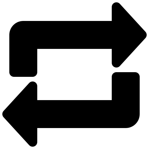 Continuous, arrow, direction icon