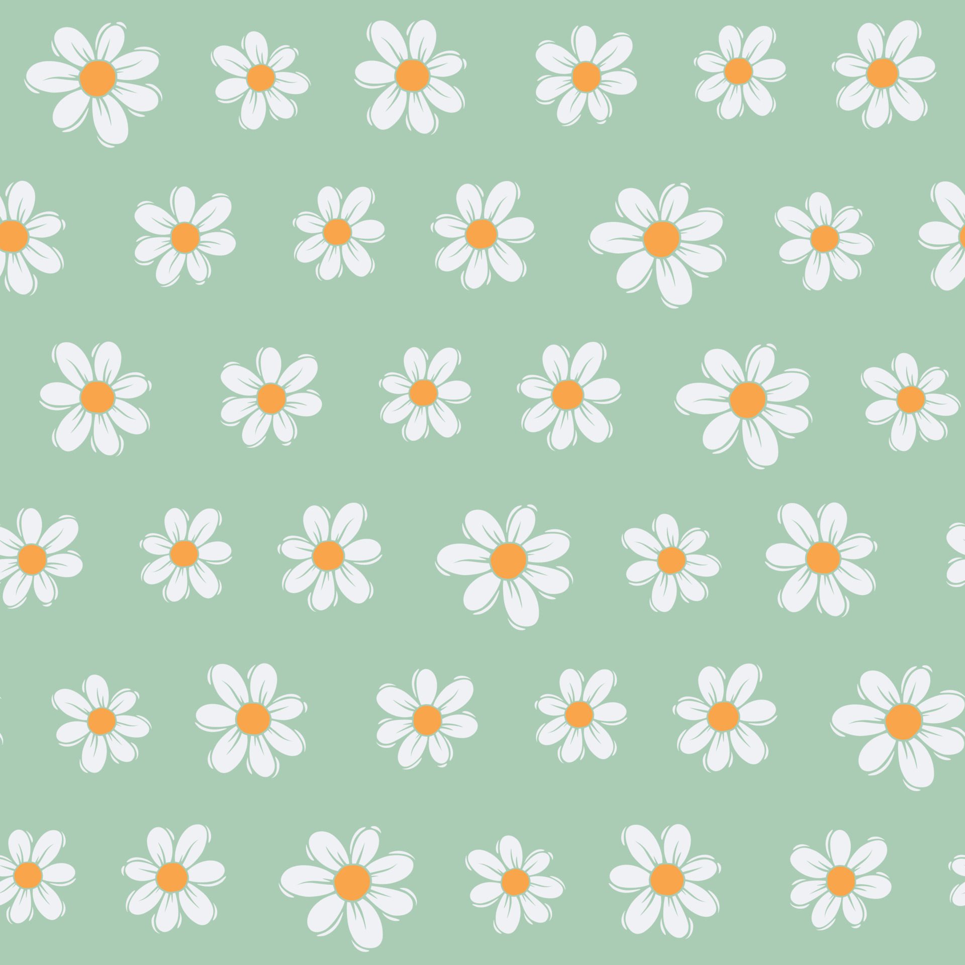 Abstract Floral Seamless Pattern With Hand Drawn Free Vector