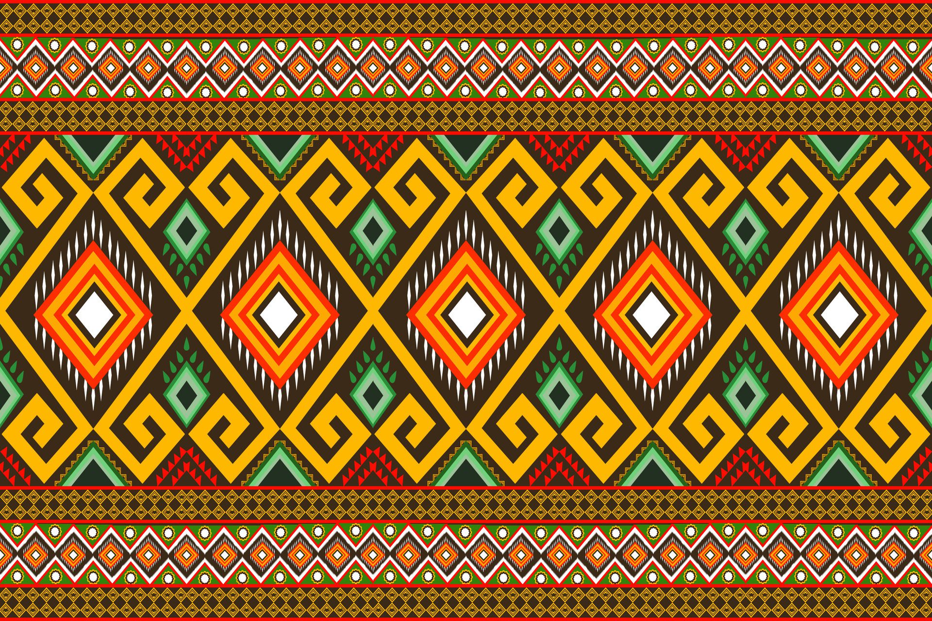 Oriental ethnic seamless pattern traditional background design for carpet, wallpaper ,garment,wrap,batik,cloth,embroidery illustration vector Free Vector and Free SVG