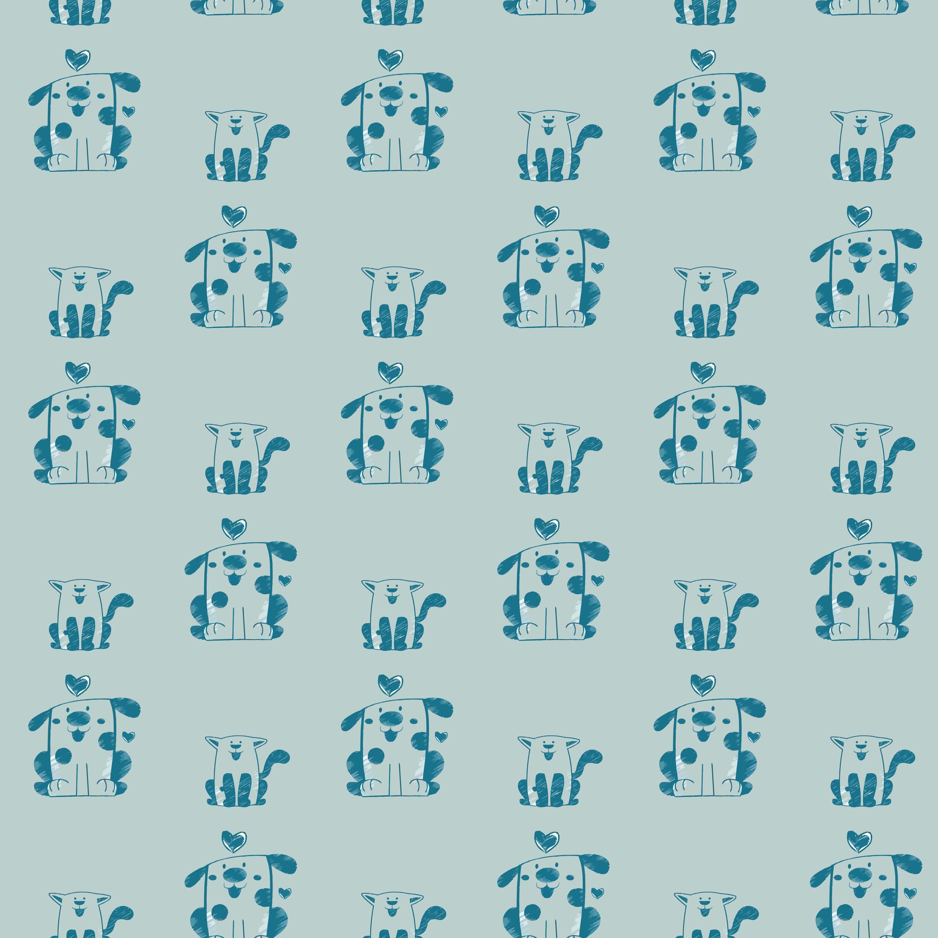 Happy Corgis Seamless Pattern Design Free Vector