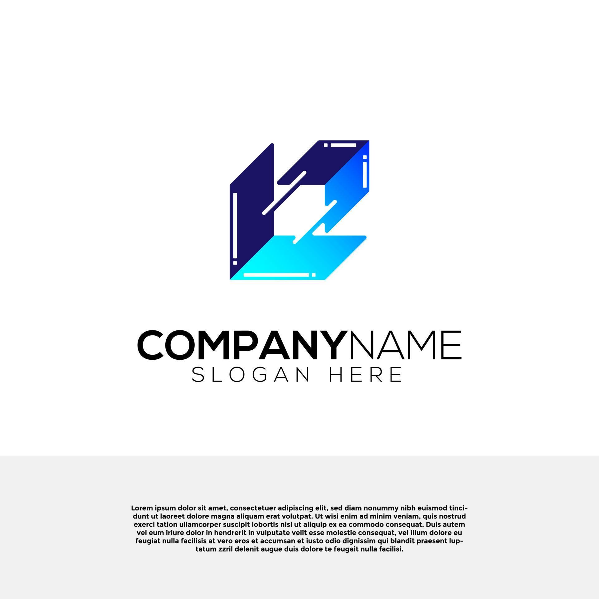 Vector vector digital arrow creative logo concept. Logo design inspiration Stock Free and Free SVG