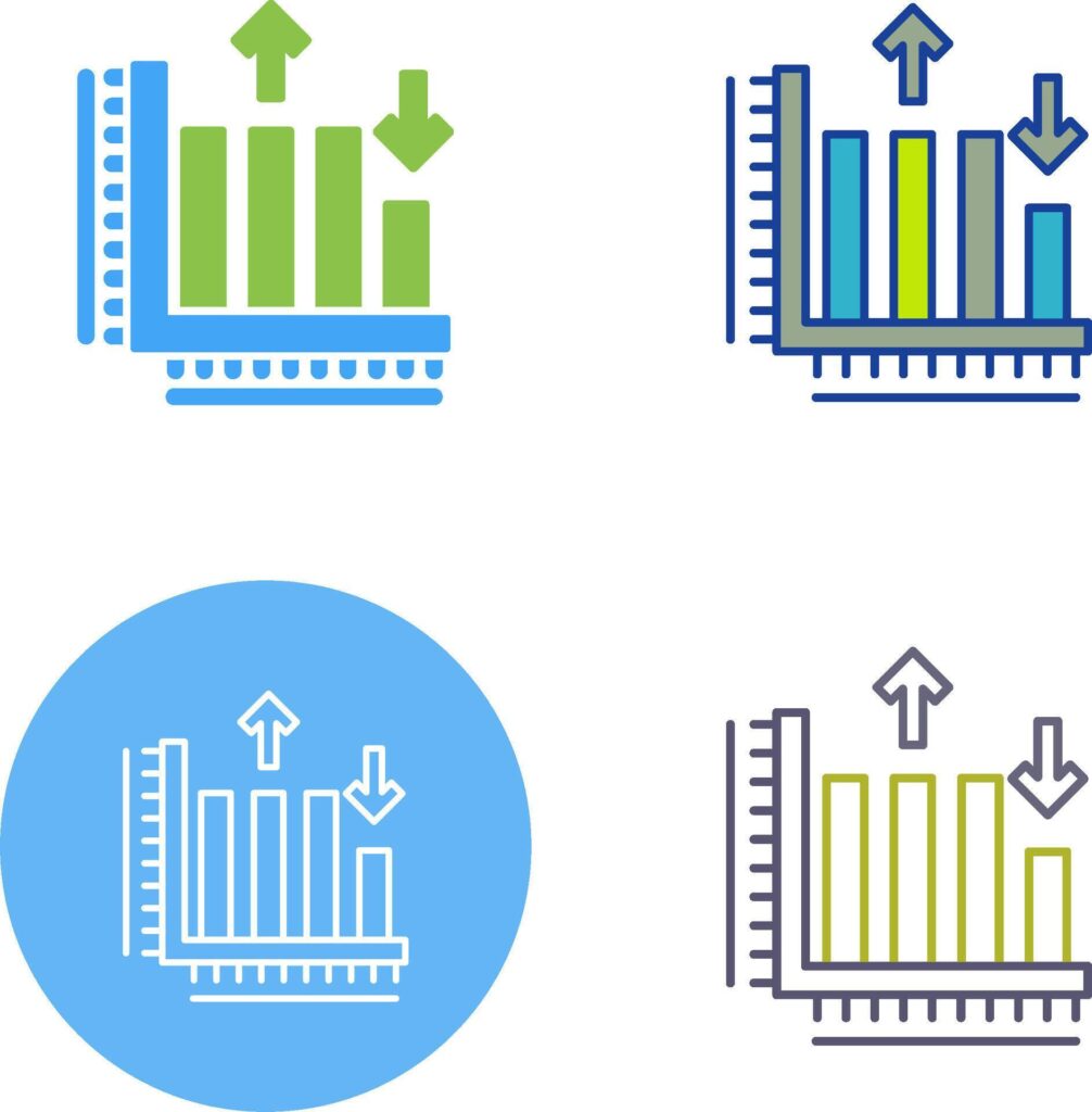 Bar Graph Icon Design Stock Free