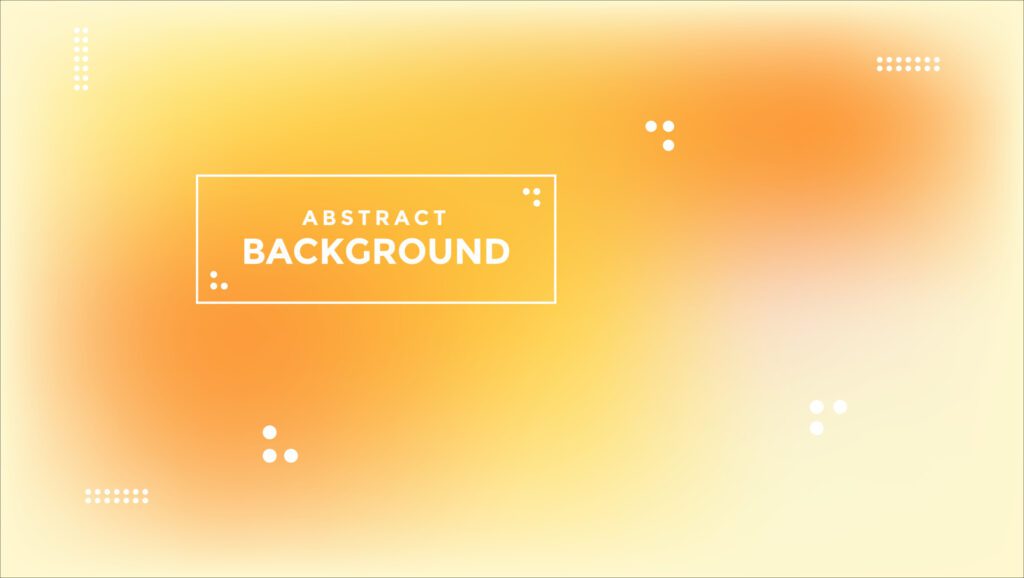 Abstract colored background template with orange and yellow gradient texture. Free Vector