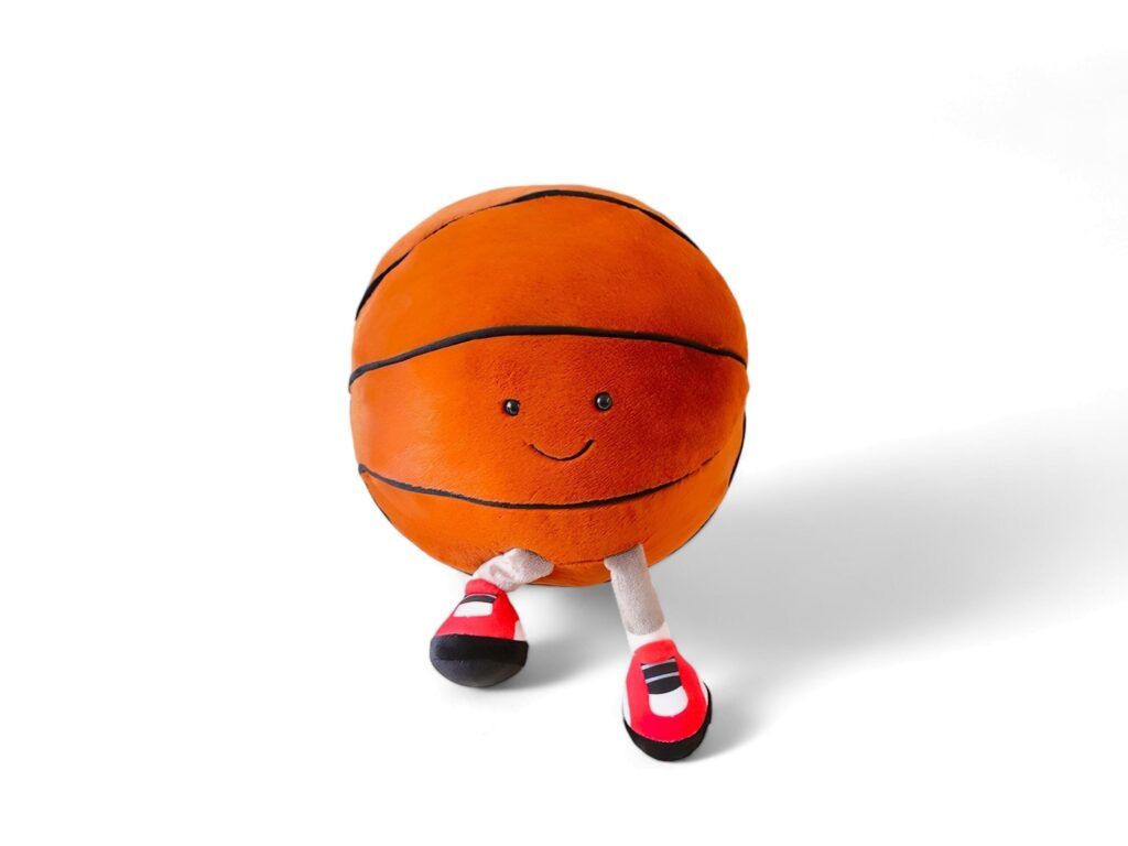 Basketball doll on white background Stock Free