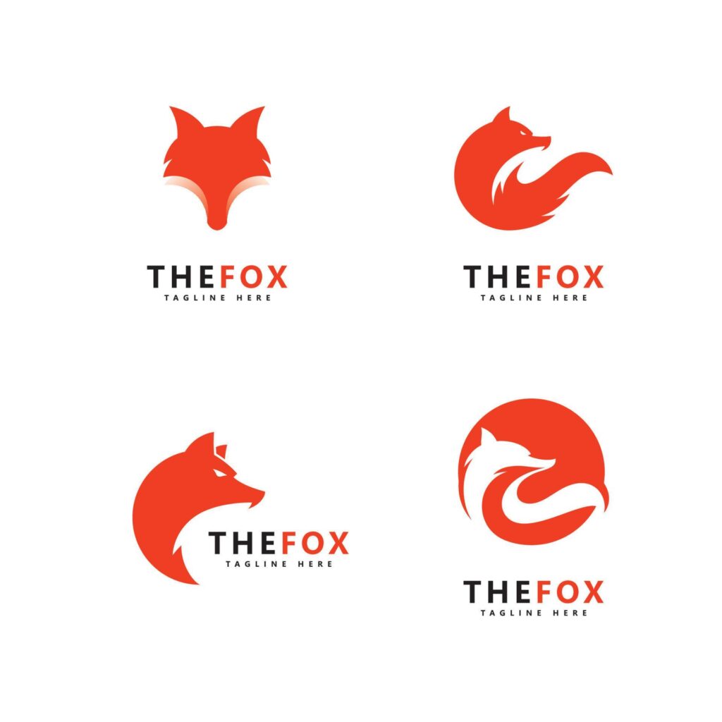 Fox logo icon design vector template Stock Free and Free SVG