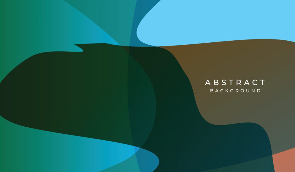 Abstract gradient background design with wave shapes. Free Vector