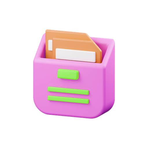 2, file, business 3D illustration