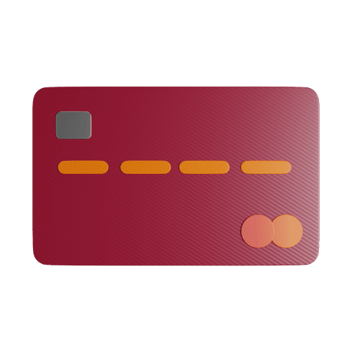 Credit, cashless, payment 3D illustration