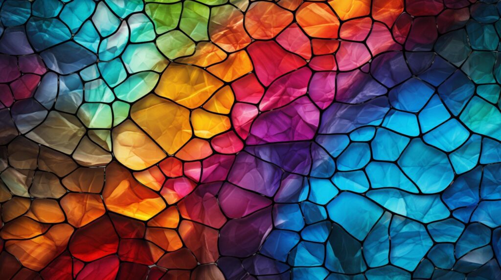 AI generated Mosaic and Tessellations background Stock Free