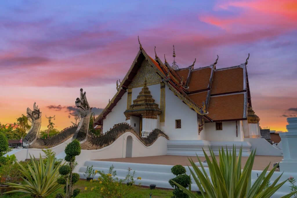 Wat Phumin is a unique thai traditional Temple of Nan province ,Thailand. Stock Free