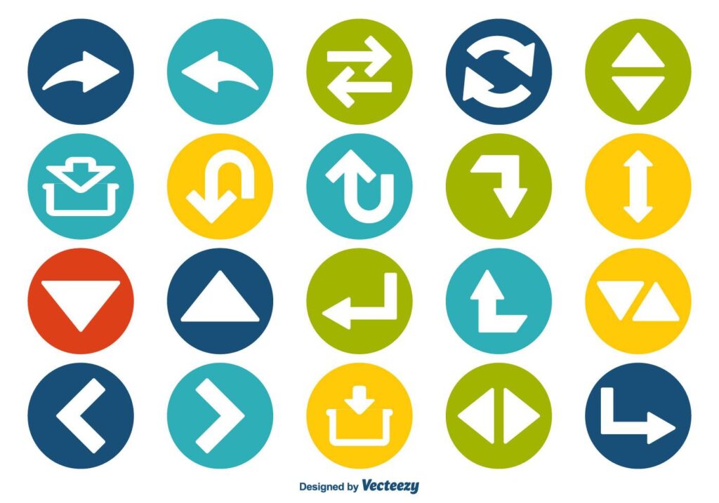 Arrow Icons Set Stock Free and Free SVG