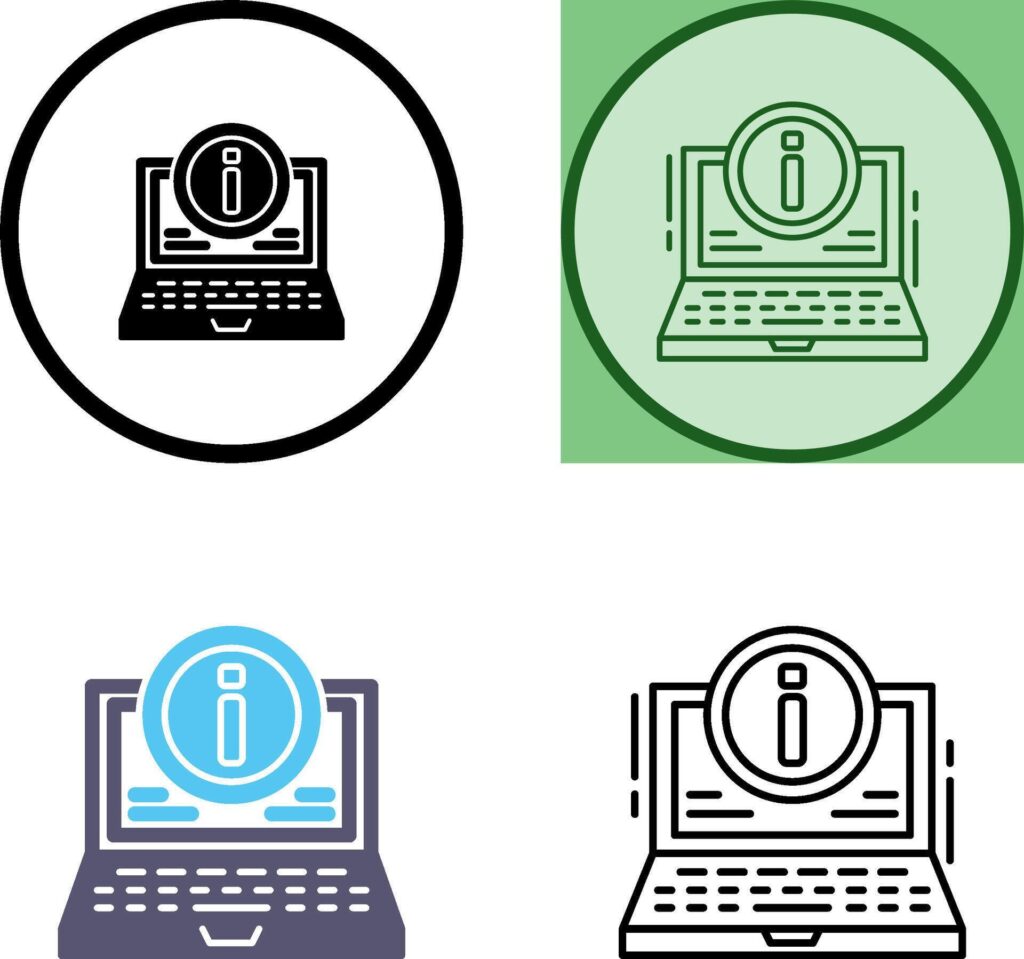 Laptop Icon Design Stock Free