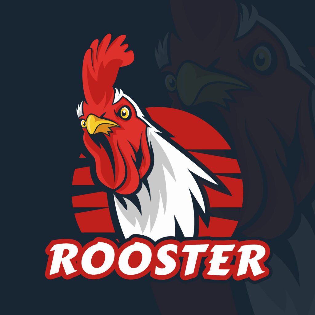 Rooster head mascot logo Free Vector