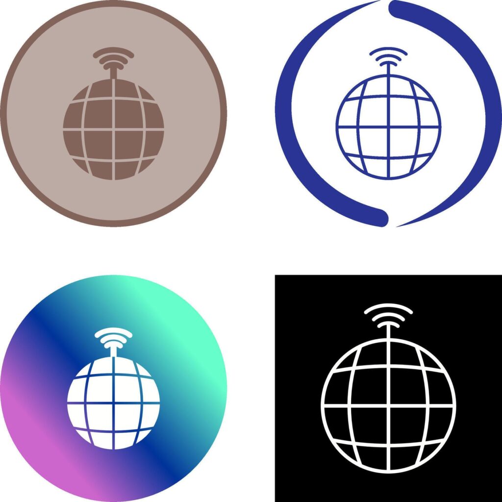 Global Signals Icon Design Stock Free