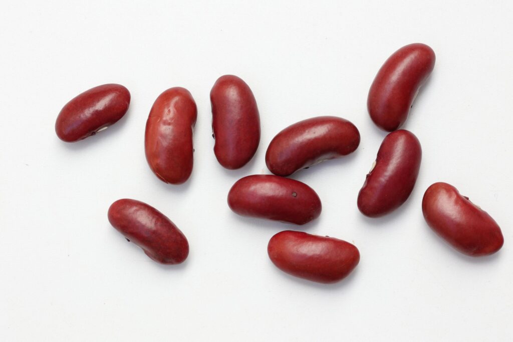 Red beans isolated on white background Stock Free