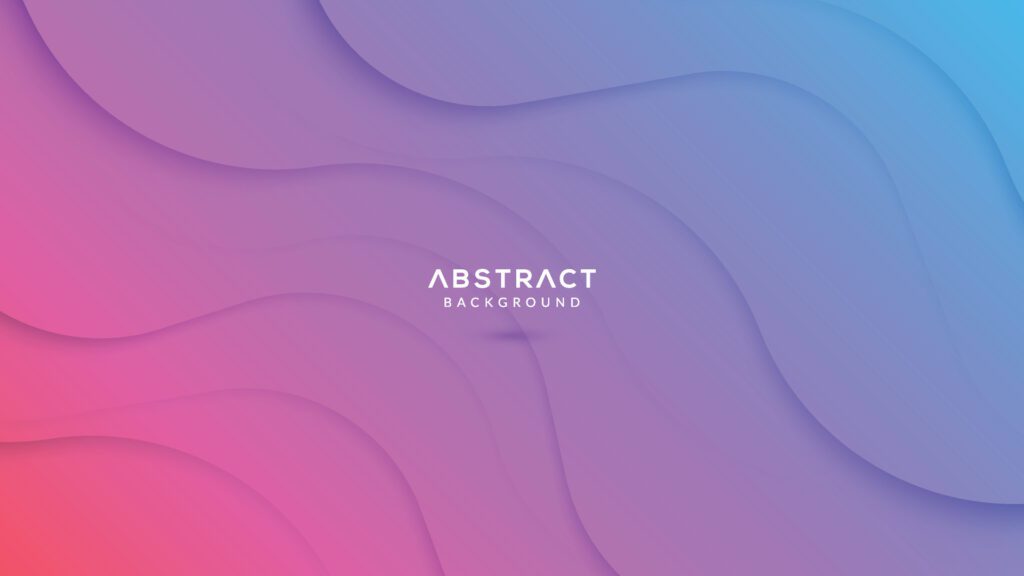 Blue pink gradient background dynamic wavy light shadow Free Vector