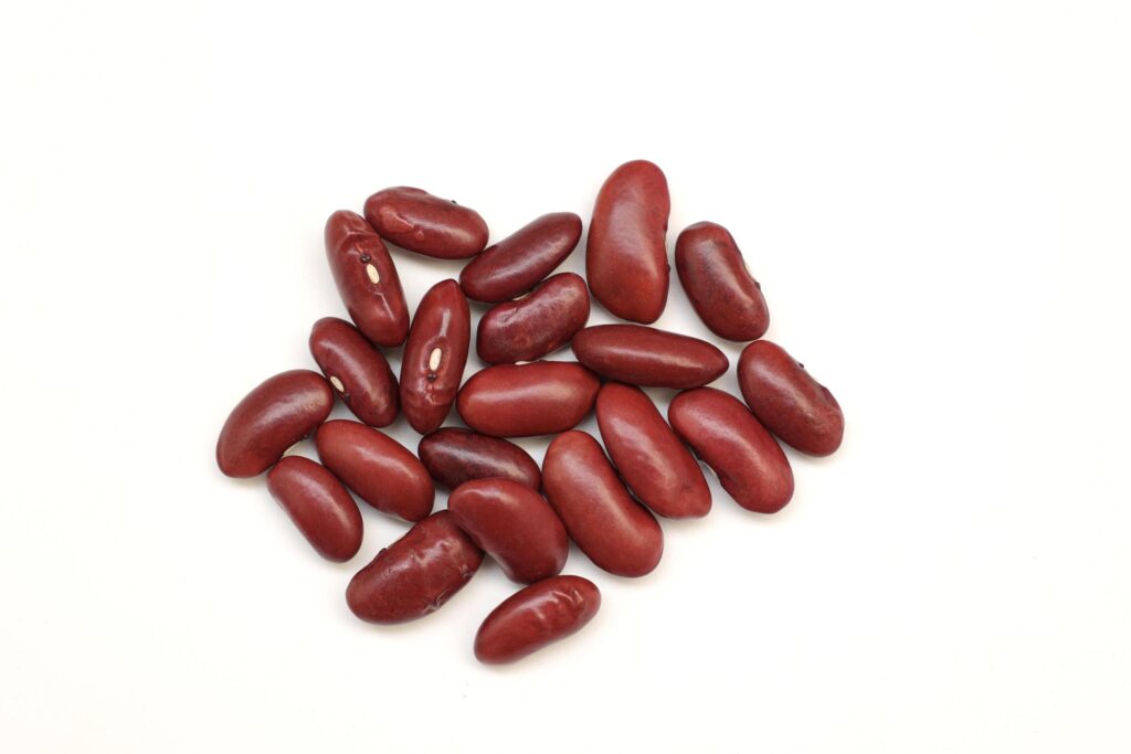 Red beans isolated on white background Stock Free