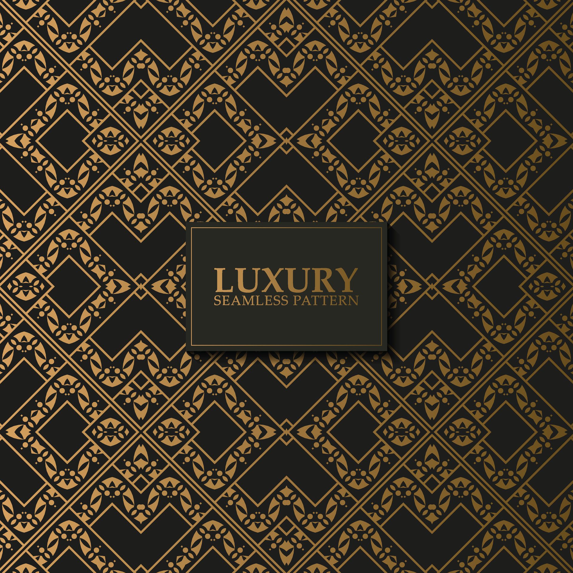 luxury dark seamless pattern background Free Vector