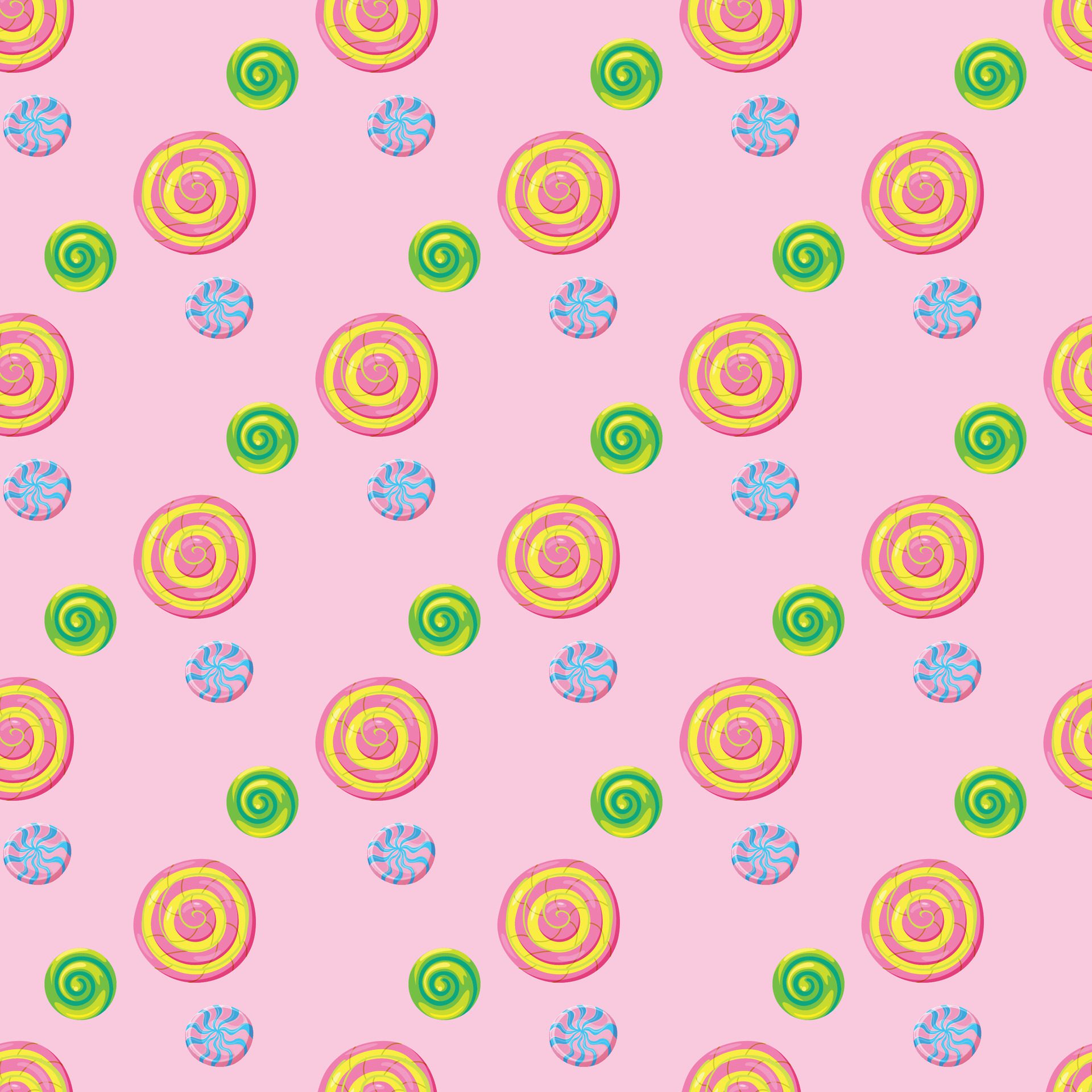 Party Donuts Seamless Pattern Design Free Vector