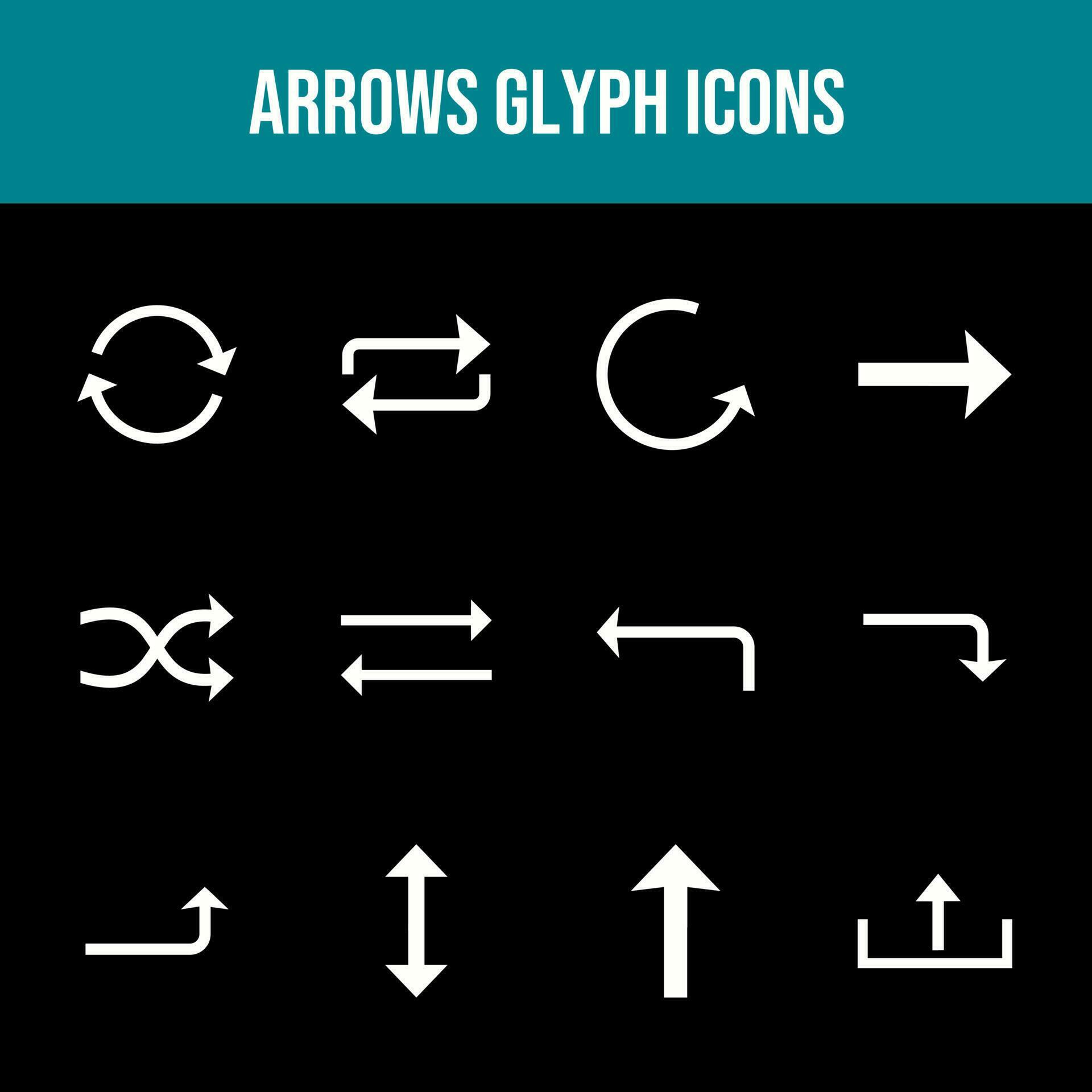 Beautiful Arrows vector icon set Stock Free