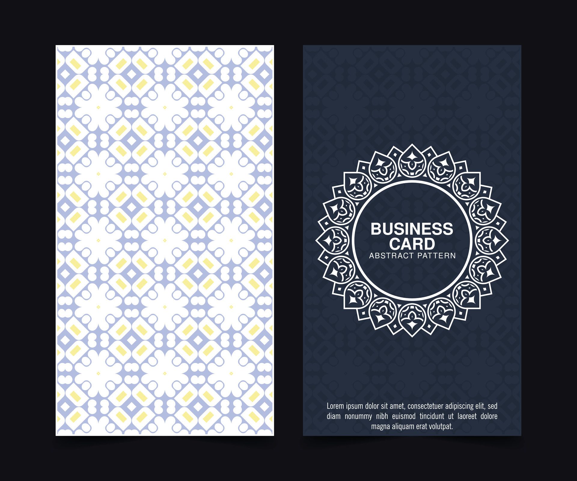 colorful pattern style vertical greeting card Free Vector