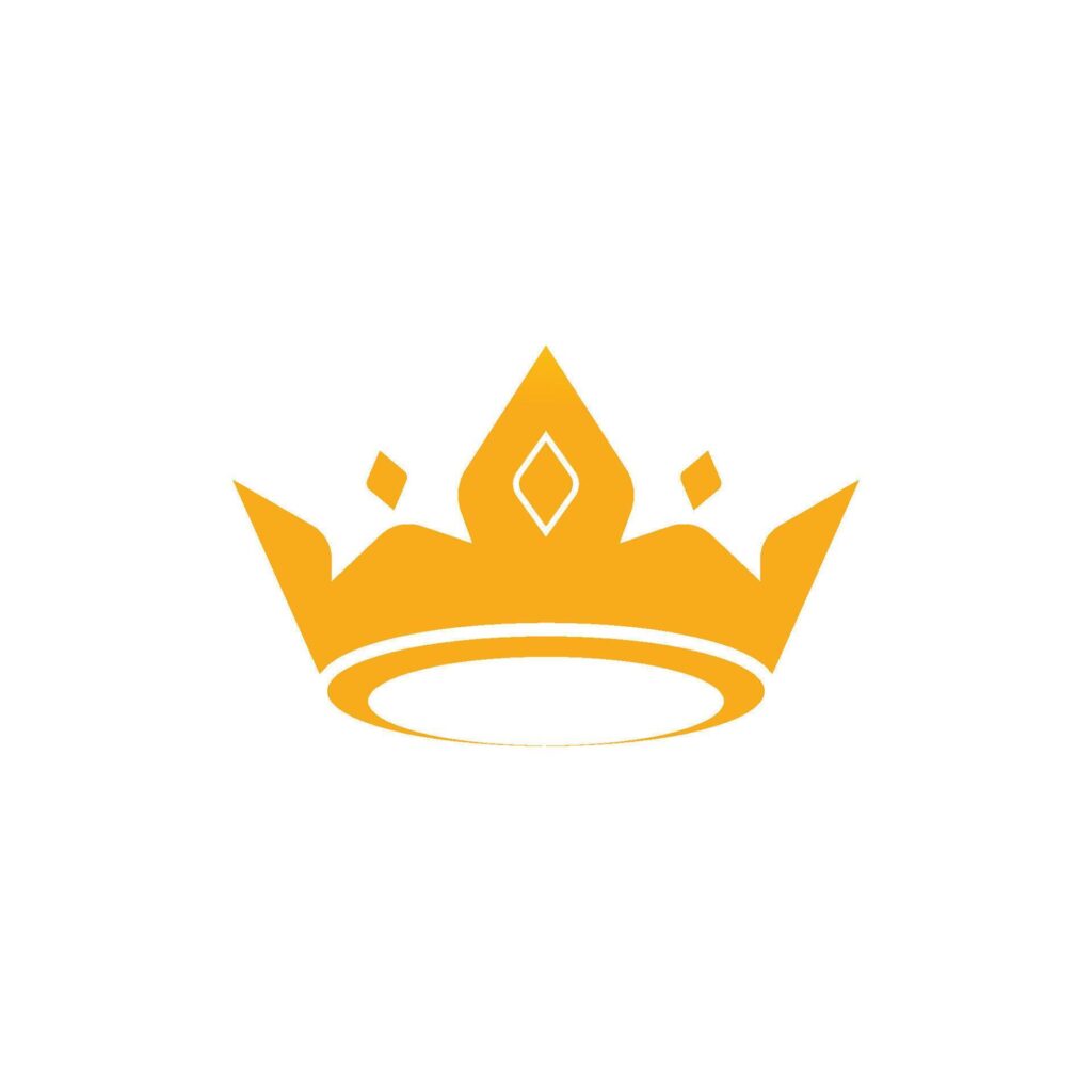 Crown Logo Template icon illustration design Stock Free