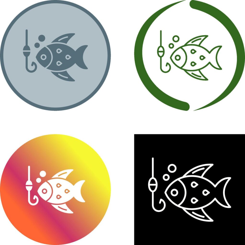 Fishing Icon Design Stock Free