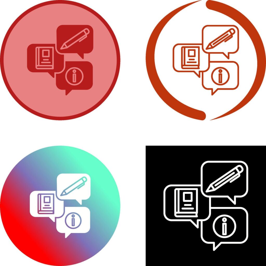 Education Forum Icon Design Stock Free