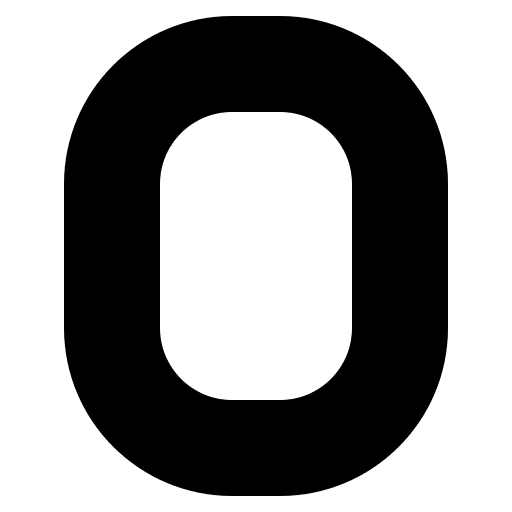 Letter, o, letter o icon