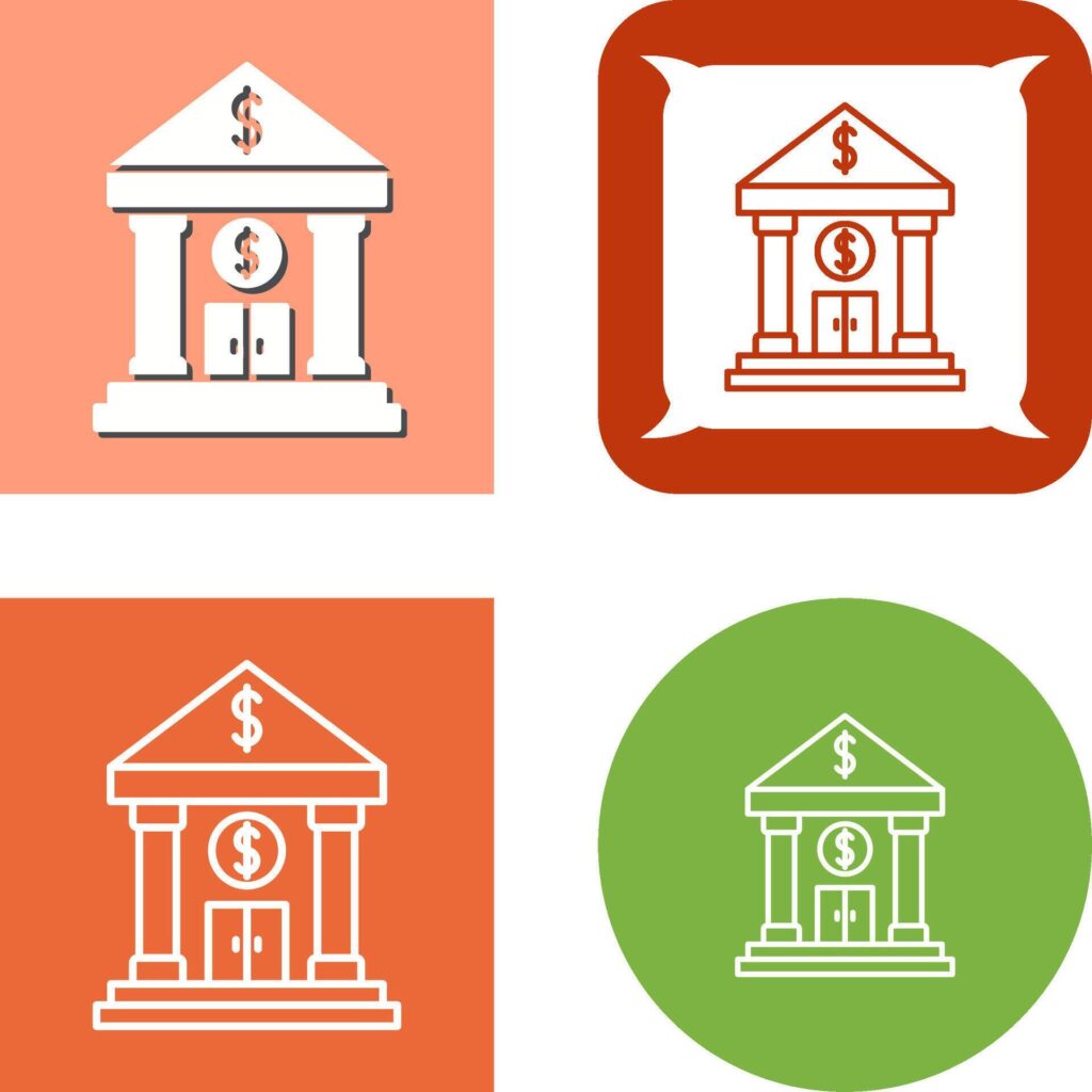 Bank Icon Design Stock Free