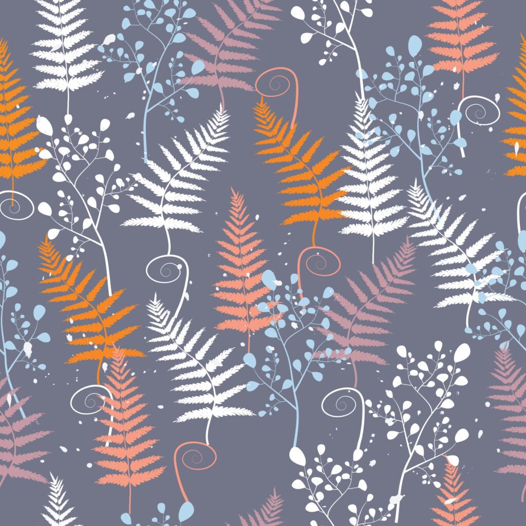 Abstract autumn leaves surface pattern seamless background Free Vector