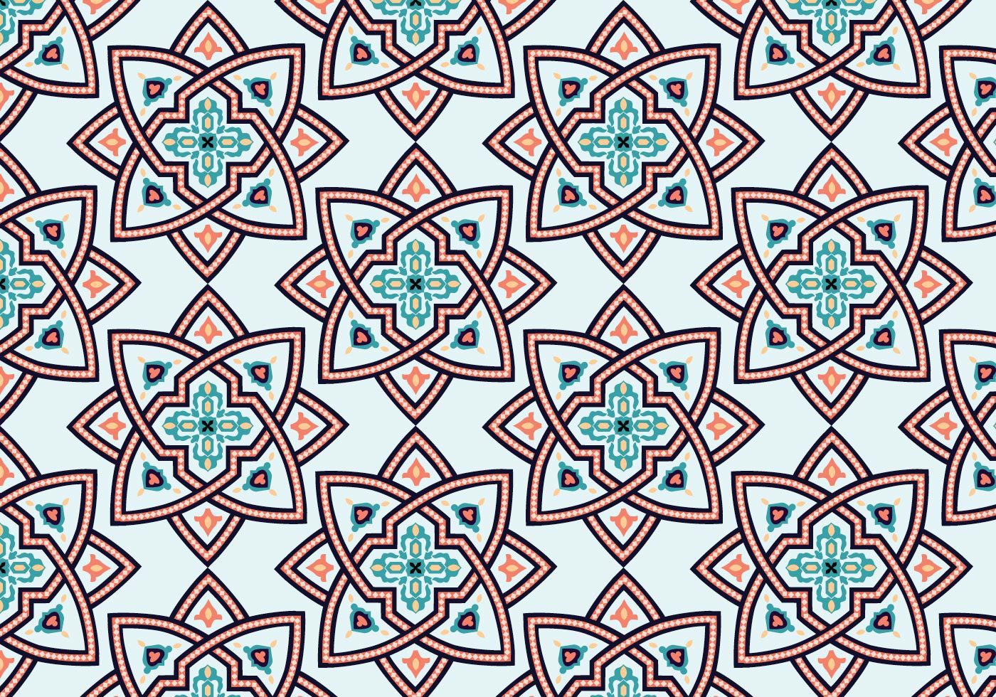 Star Moroccan Pattern Background Free Vector and Free SVG