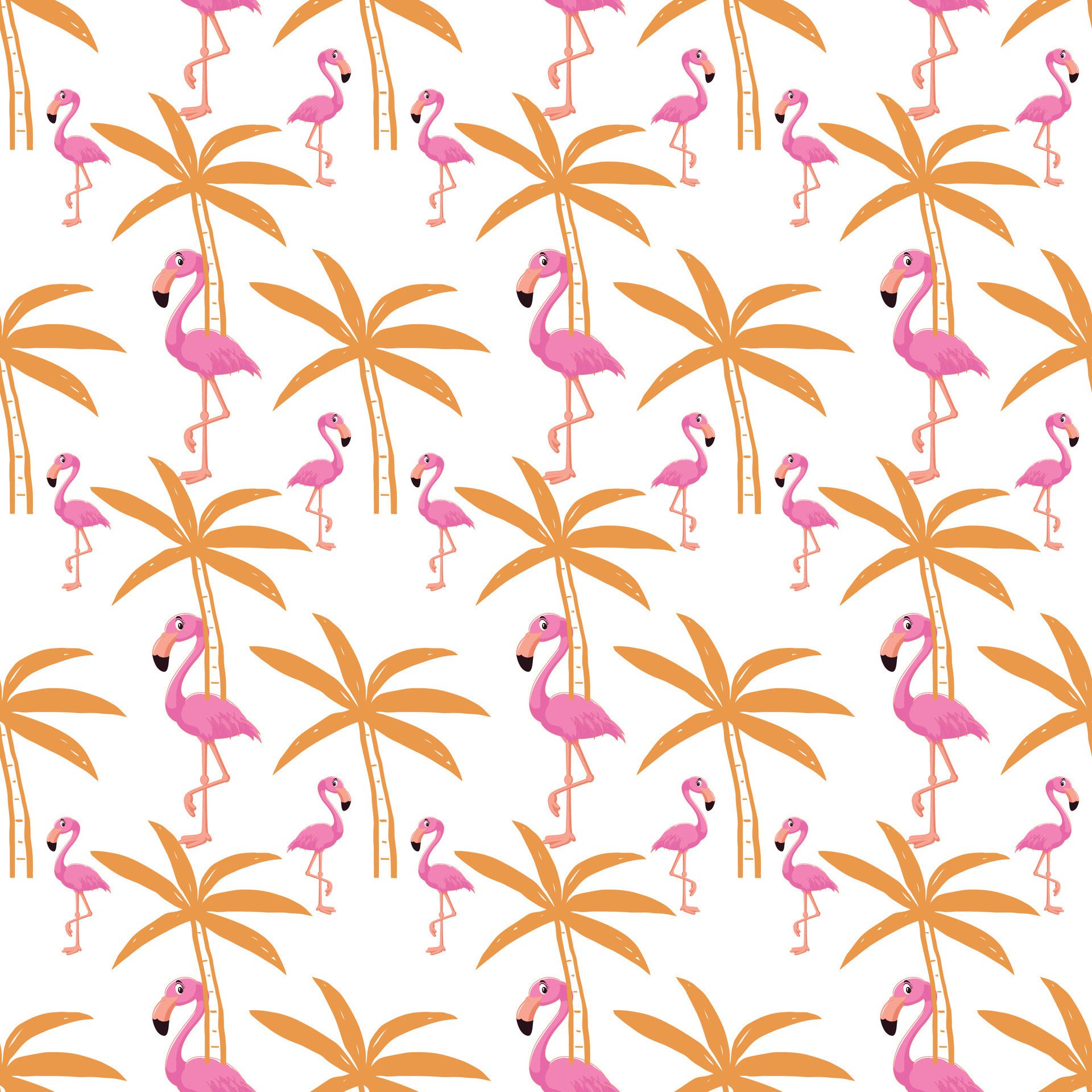 Miami White Seamless Pattern Design Free Vector