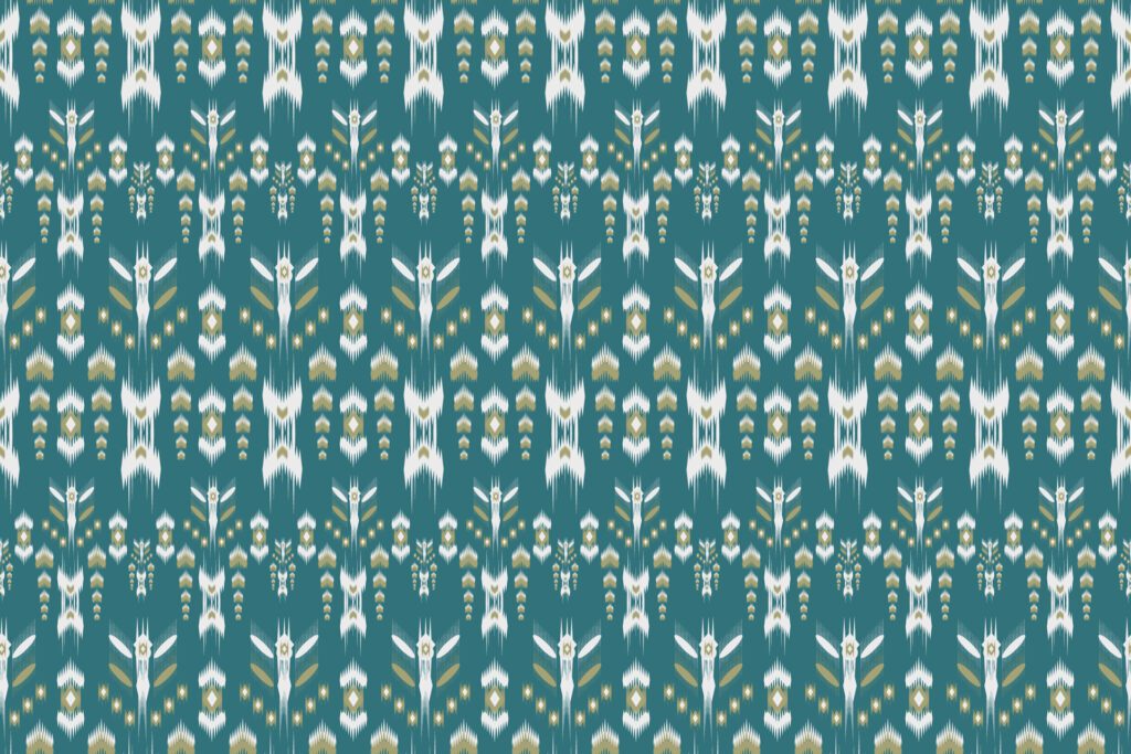 Geometric Ethnic pattern, Native American tribal fabric, tile, carpet, , illustration design, on navy blue background Free Vector